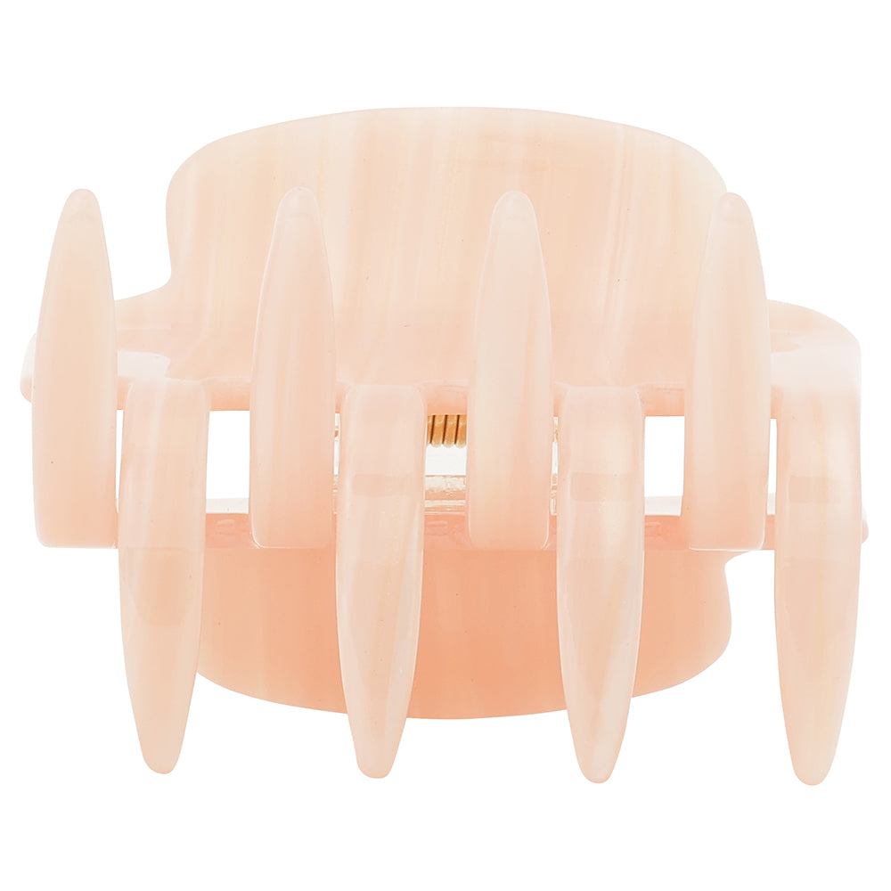 square clip pink stripe