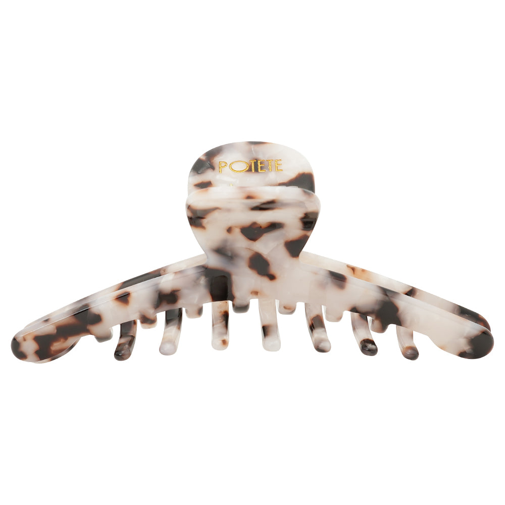 big skinny hair clip chocolate shell