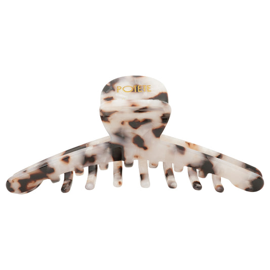 big skinny hair clip chocolate shell