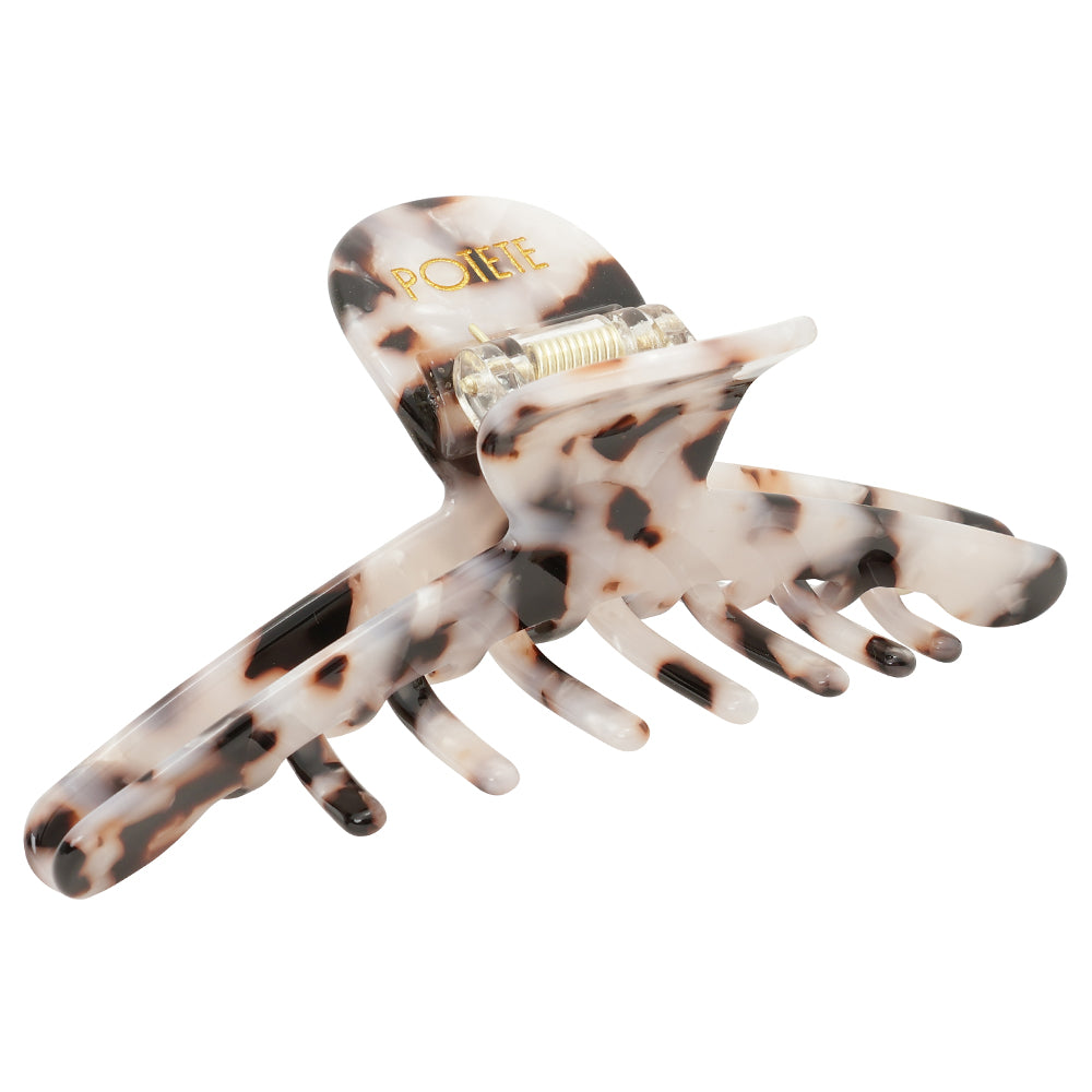 big skinny hair clip chocolate shell