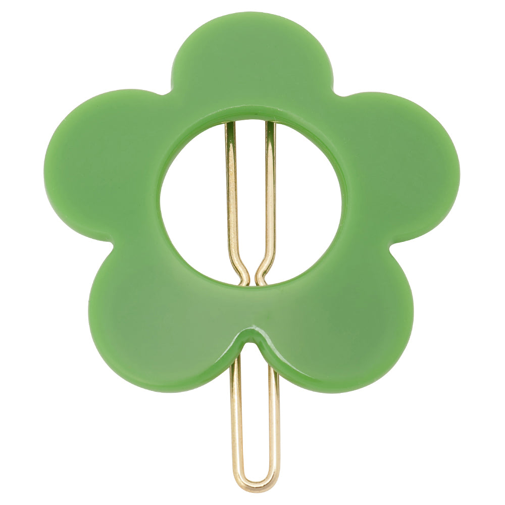 F4 hair pin (4pcs)green/yellow