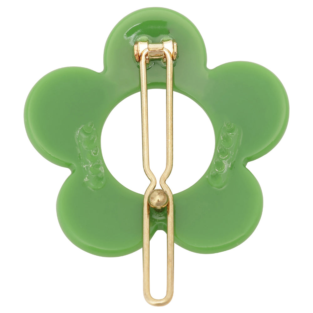 F4 hair pin (4pcs)green/yellow