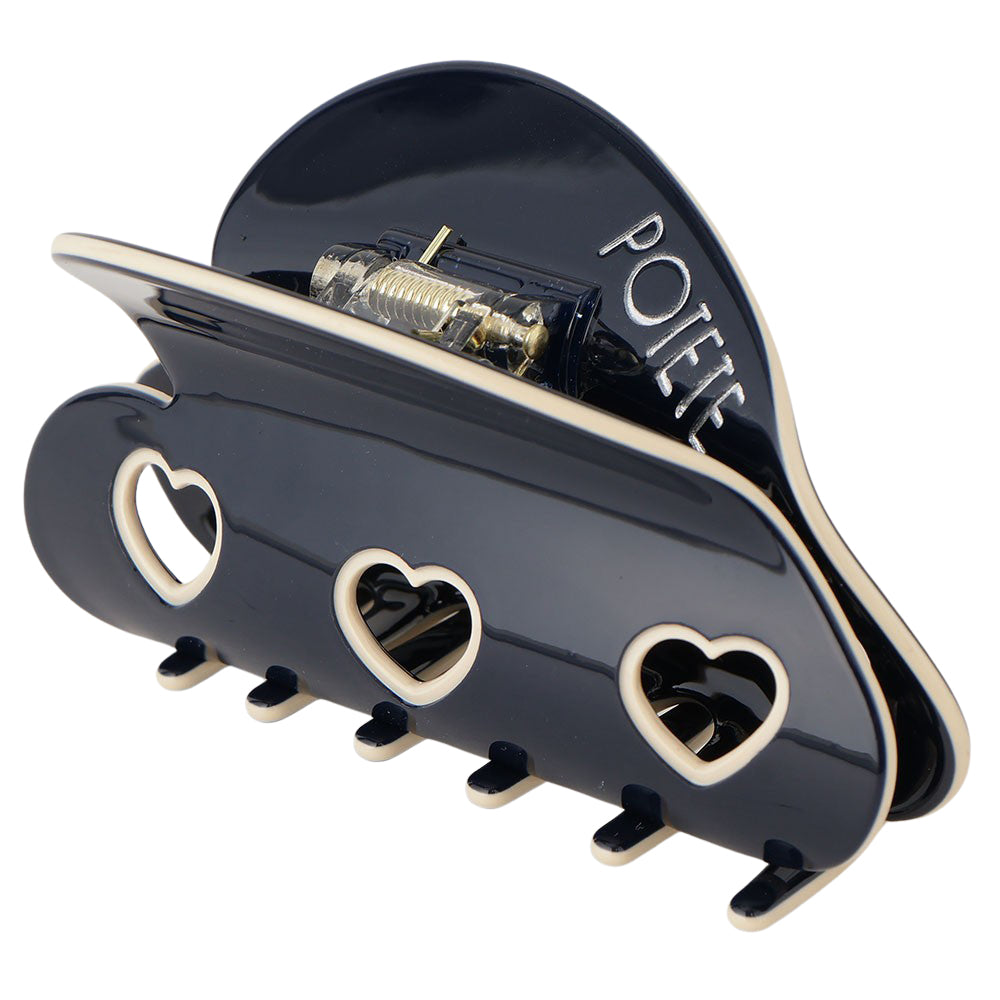 3 heart clip dark navy
