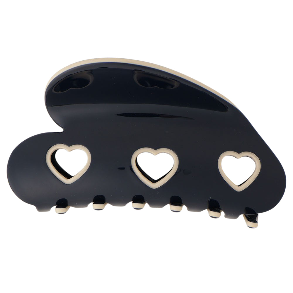 3 heart clip dark navy