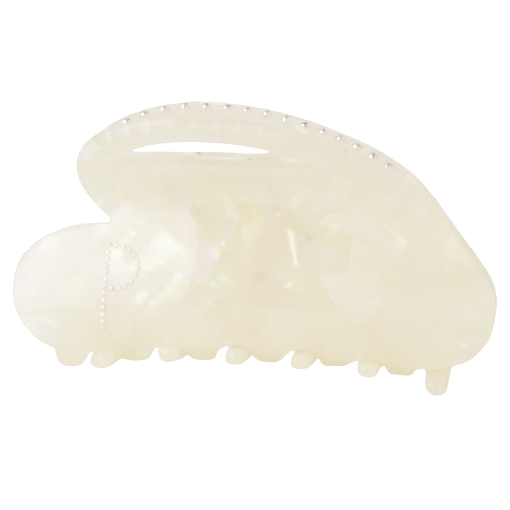 studs heart clip white