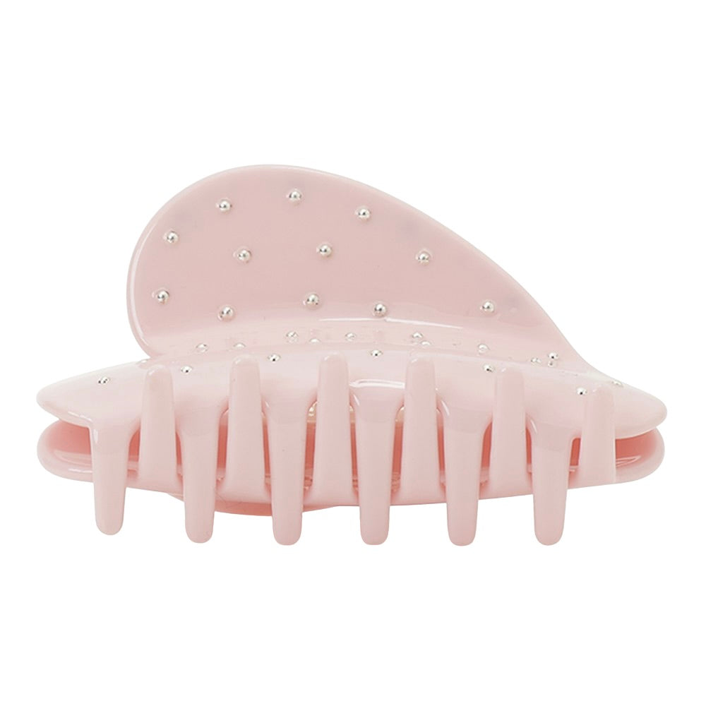 studs heart clip pink