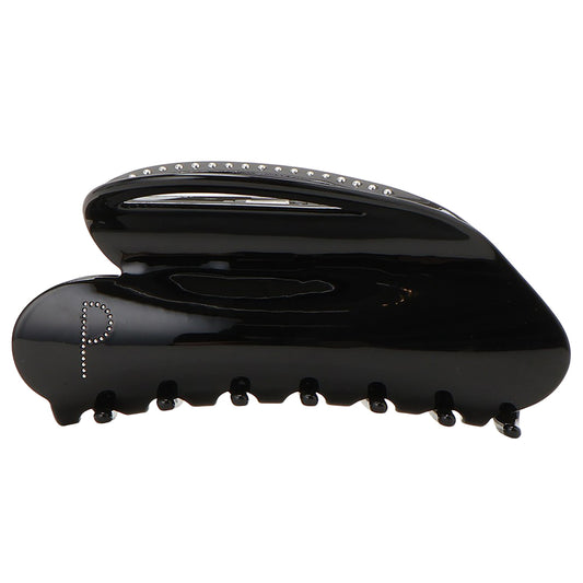 studs big heart clip black
