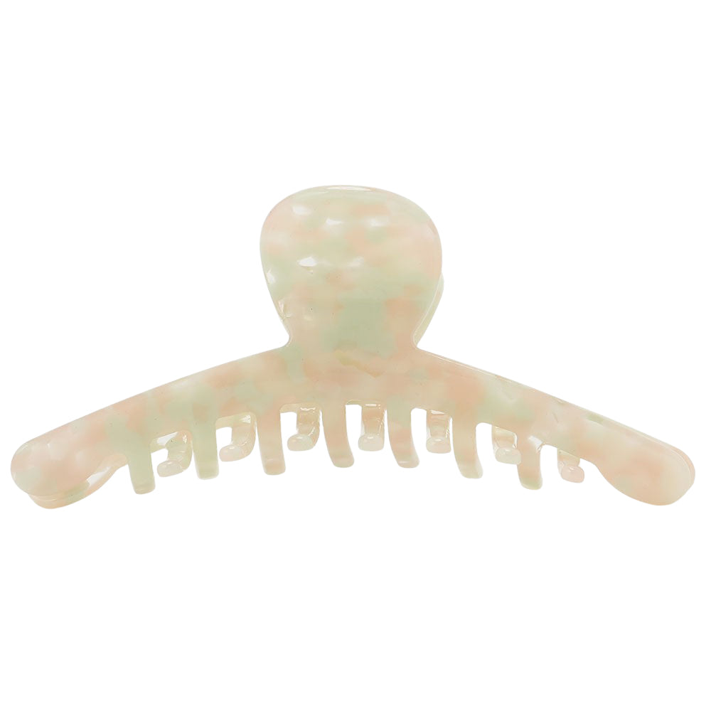 big skinny hair clip mauve green
