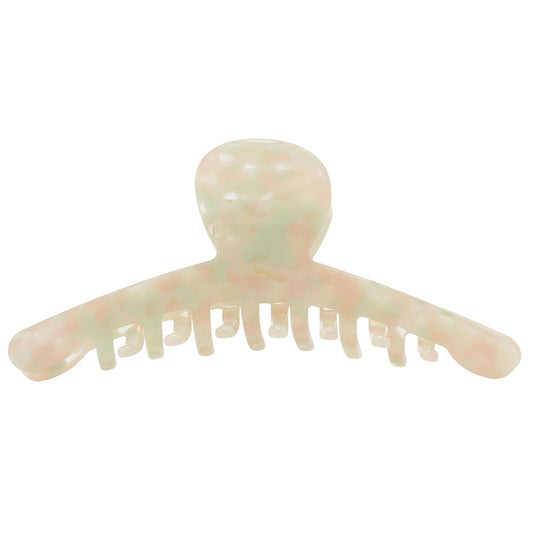 big skinny hair clip mauve green