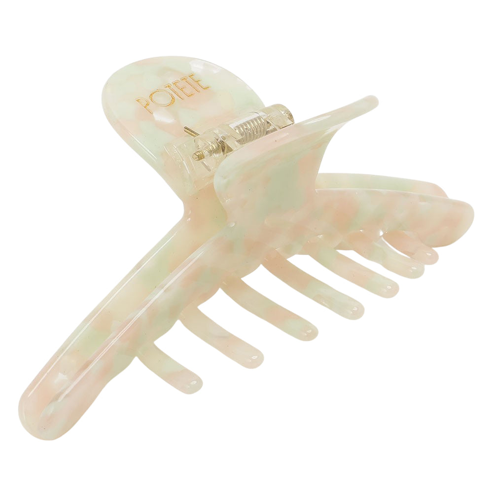 big skinny hair clip mauve green