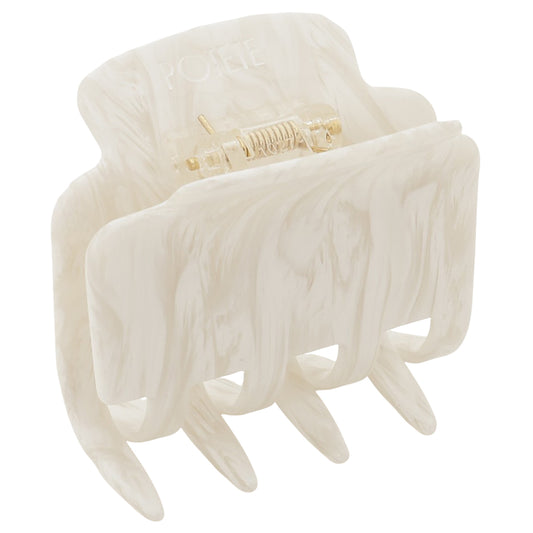 square clip white marble