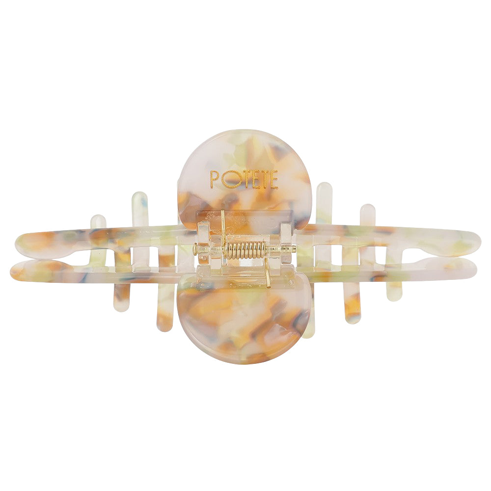 big skinny hair clip pansy mix