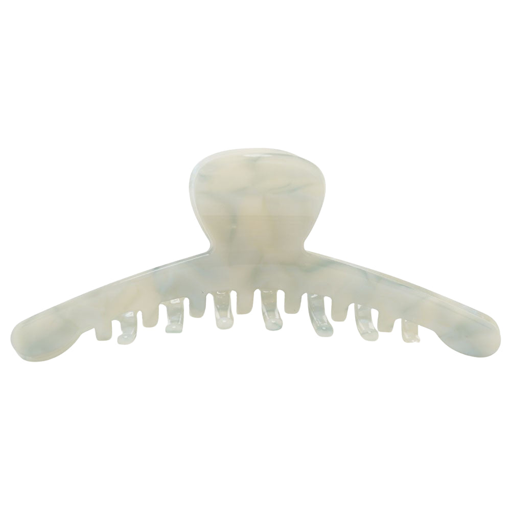 big skinny hair clip blue white