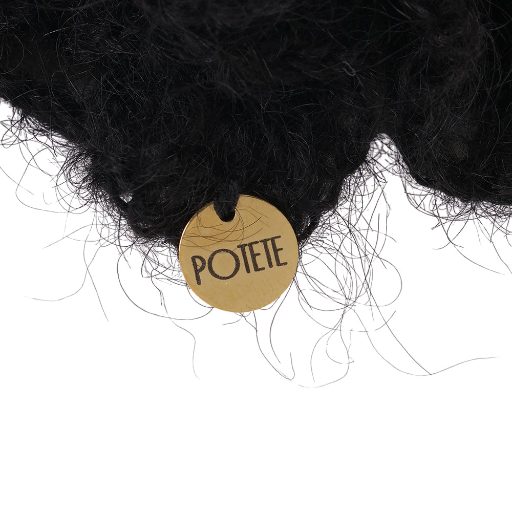 knit chouchou black