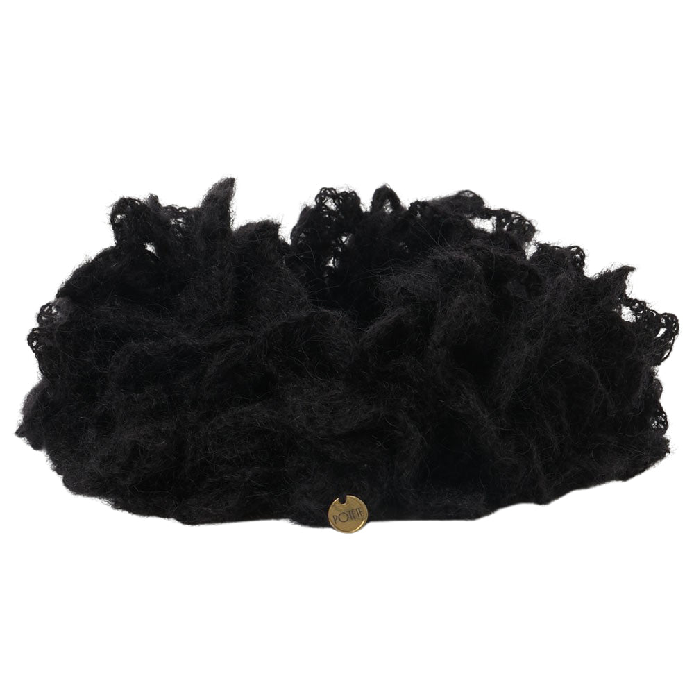 knit chouchou black