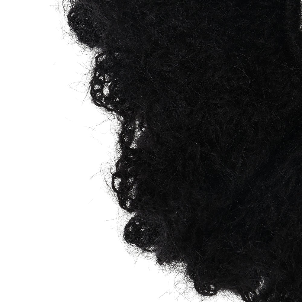 knit chouchou black