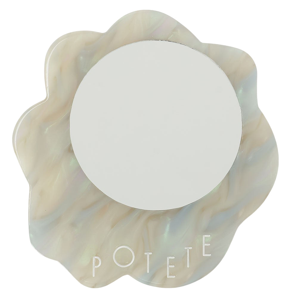 wave mirror pale blue