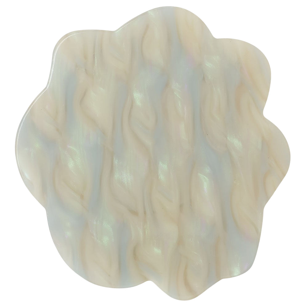 wave mirror pale blue