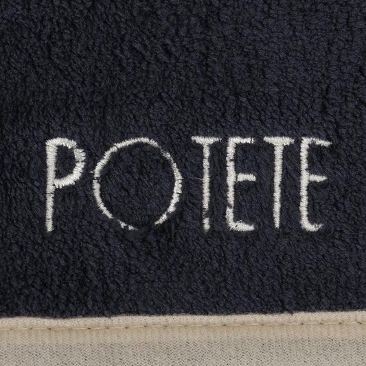 quick hairdry towel darknavy×beige