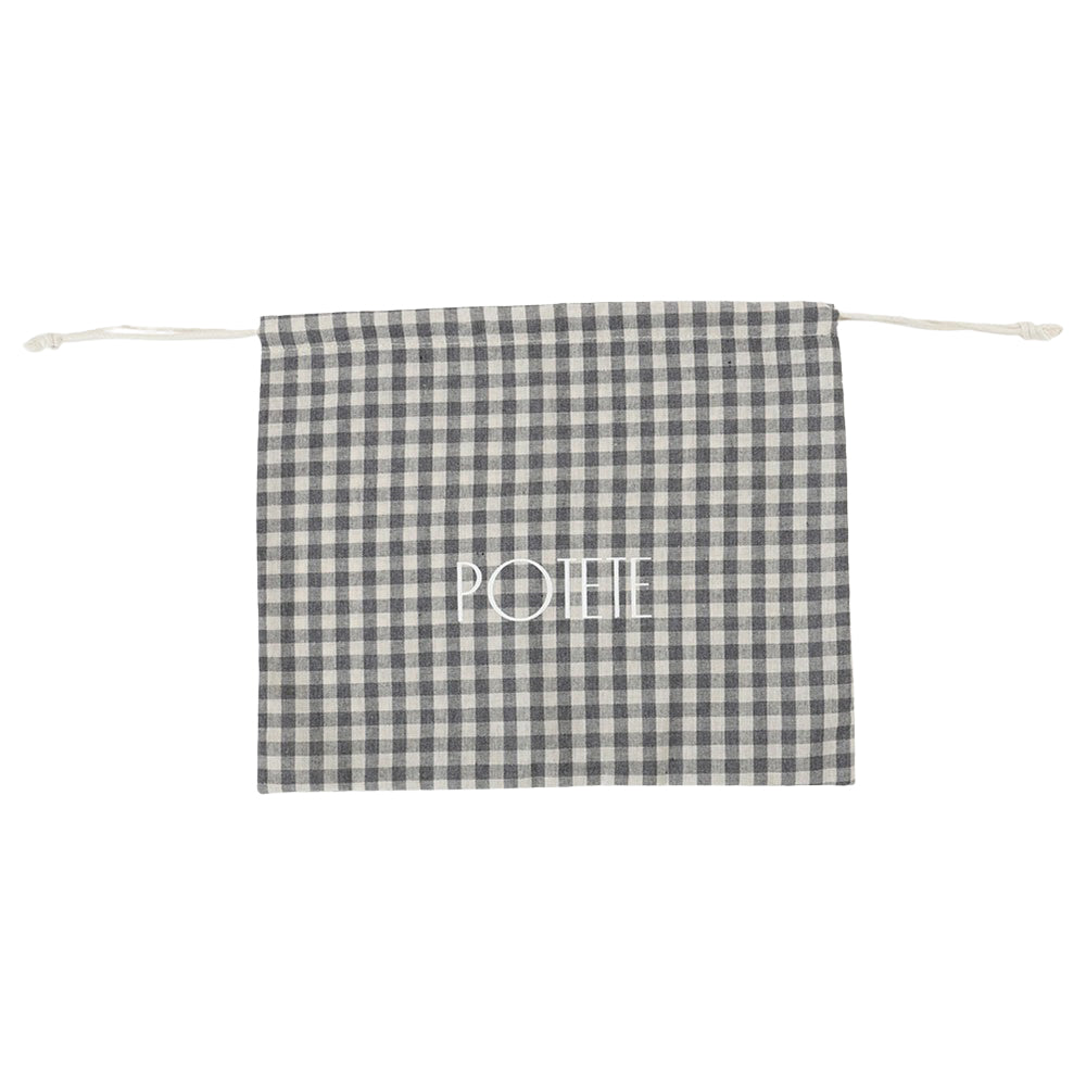 cotton bag gray check