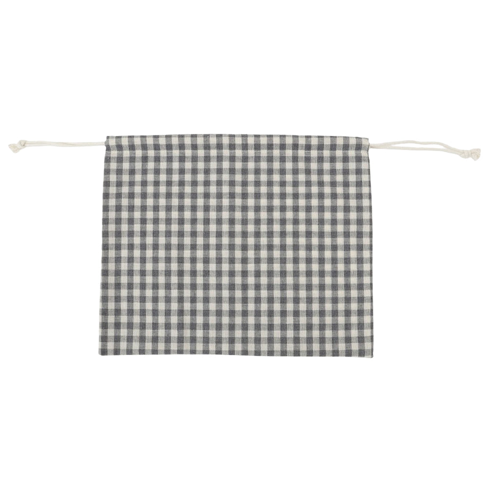 cotton bag gray check