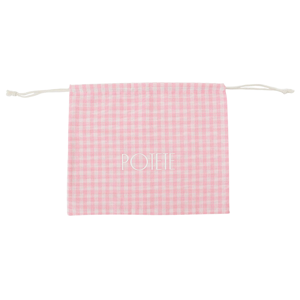cotton bag pink check