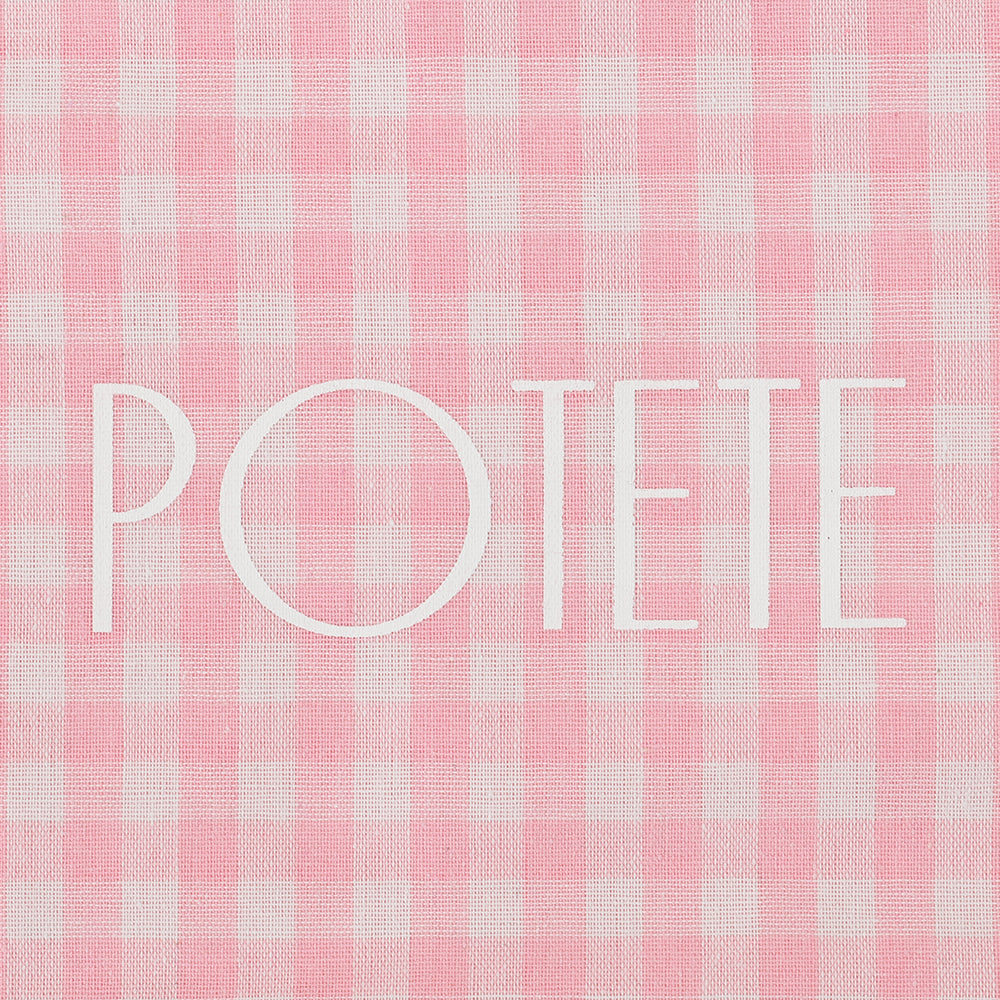 cotton bag pink check