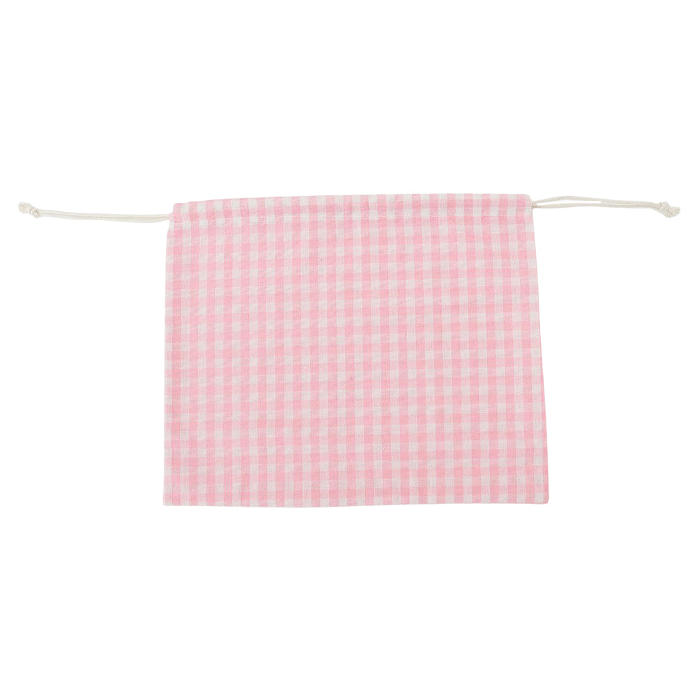 cotton bag pink check
