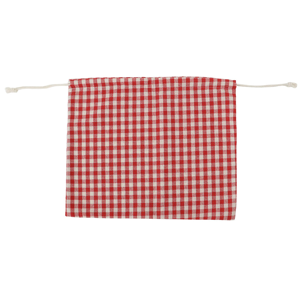 cotton bag red check