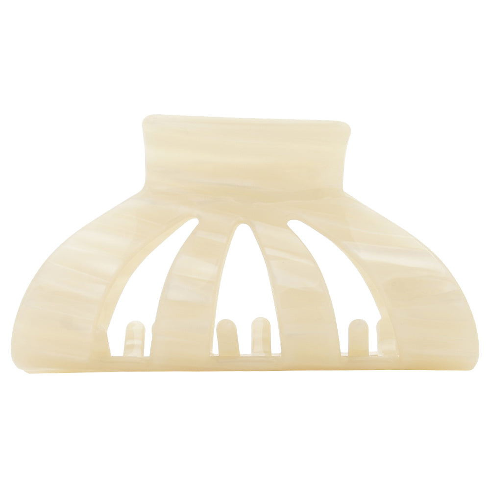 onion hair clip white