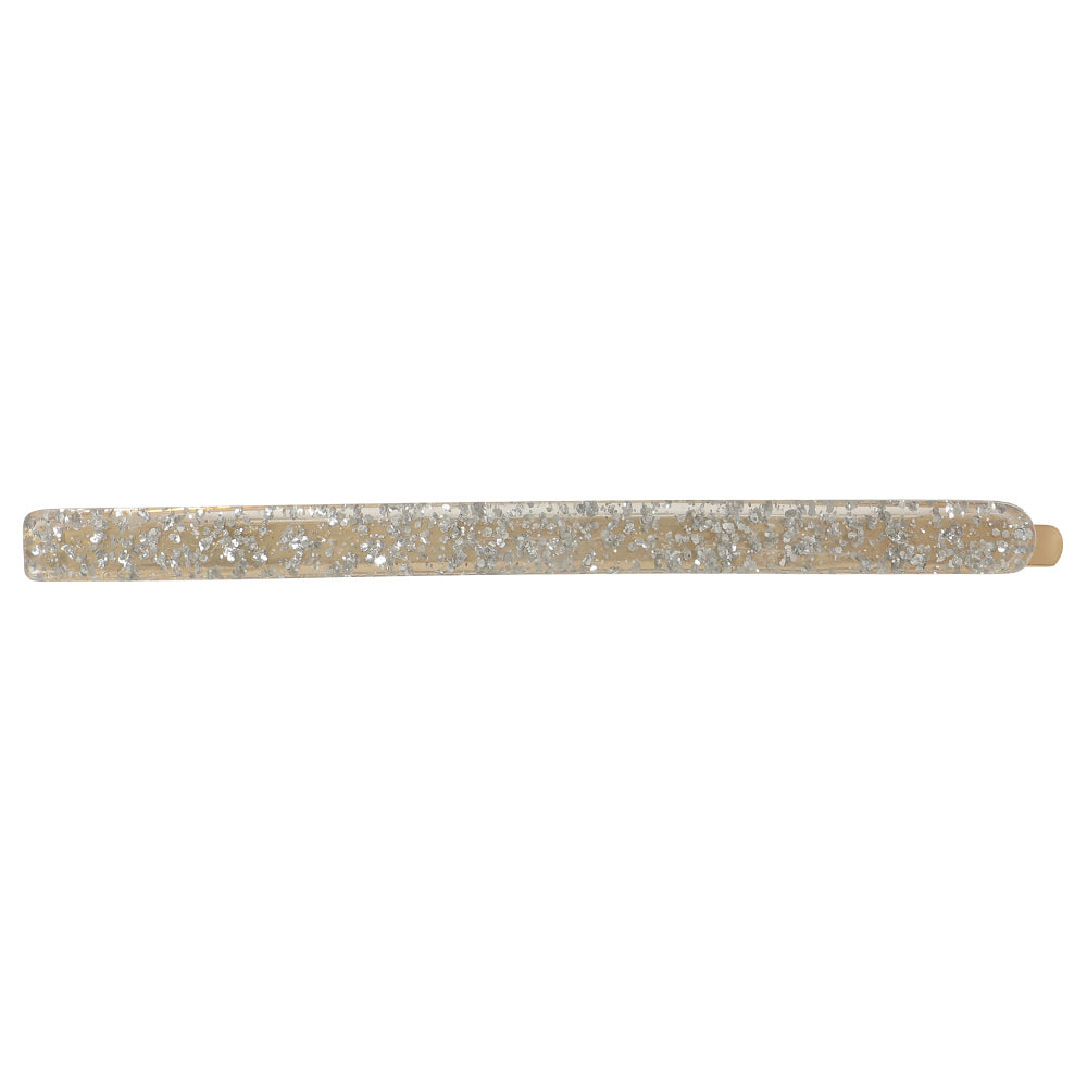 4 long pin set baby blue ×glitter silver
