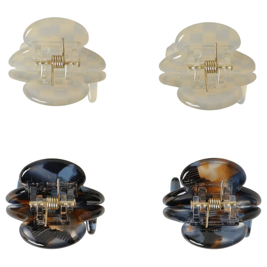 petit petit hair clip navy&dusty blue