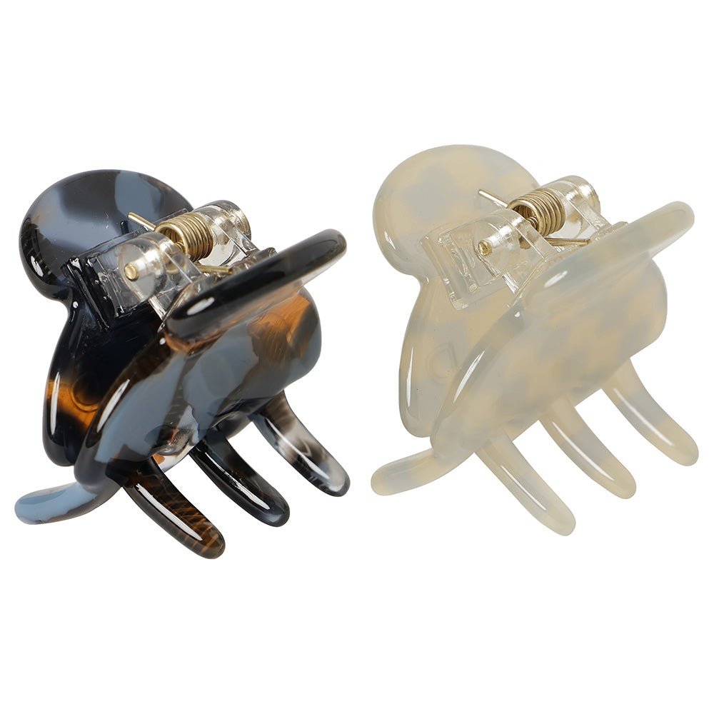 petit petit hair clip navy&dusty blue
