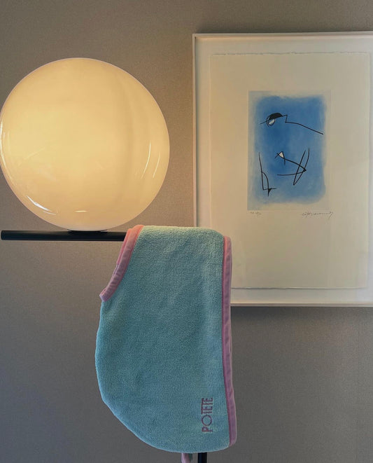 quick hairdry towel mint×pink