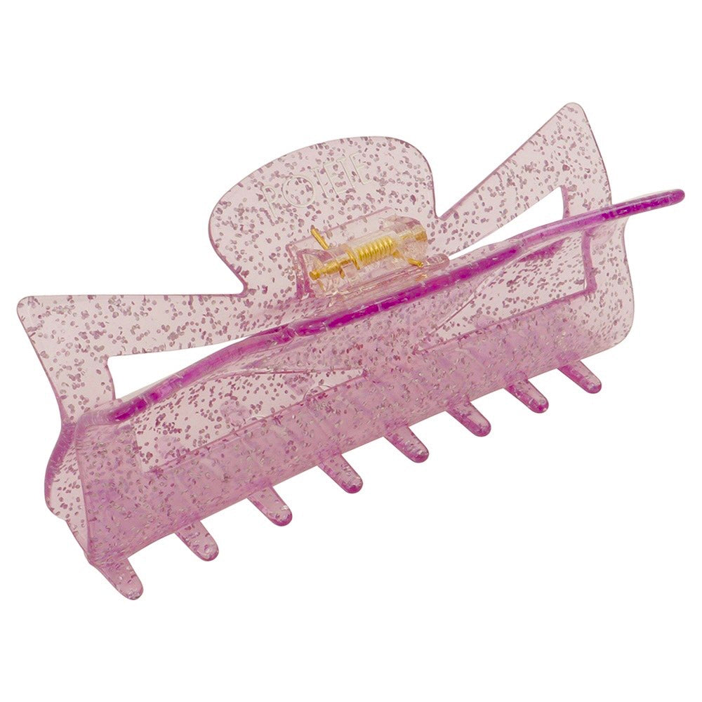 ribbon clip glitter purple