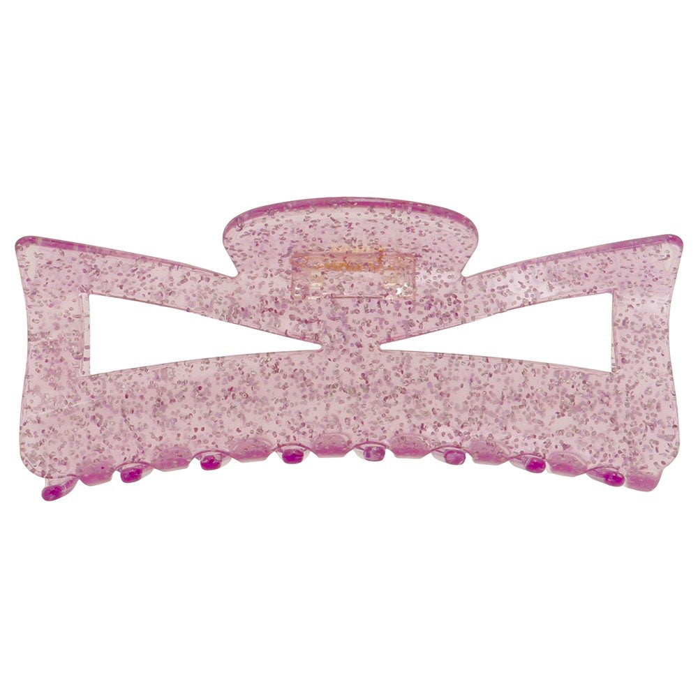 ribbon clip glitter purple