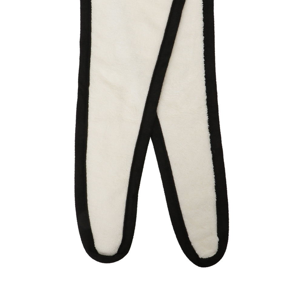 【Kids】 quick hairdry towel white×black