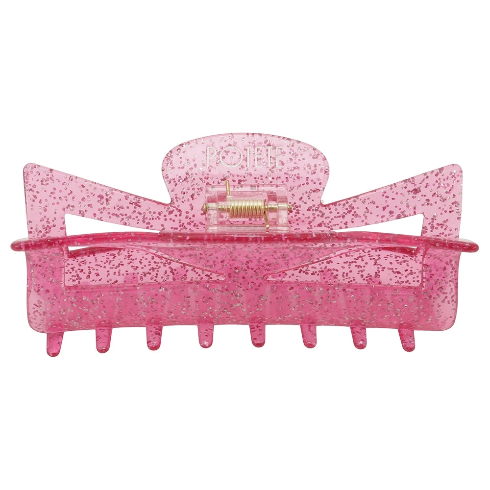 ribbon clip glitter pink