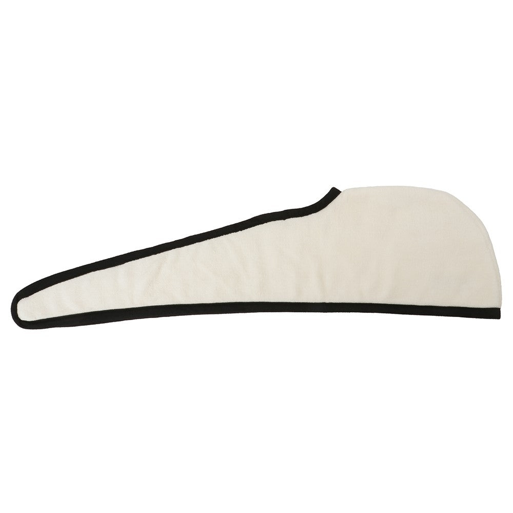 【Kids】 quick hairdry towel white×black