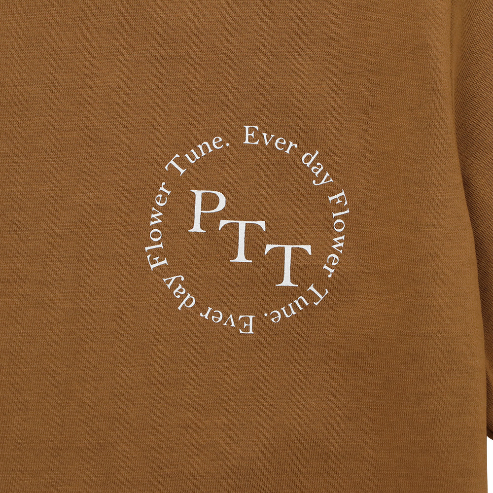 anniversary T-Shirt BROWN&WHITE