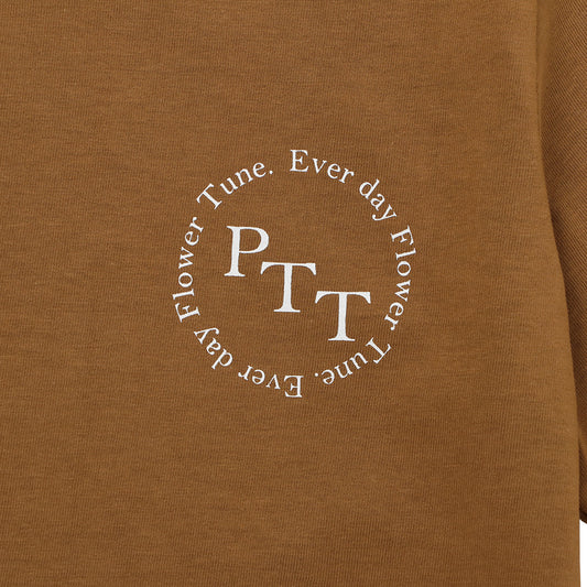 anniversary T-Shirt BROWN&WHITE