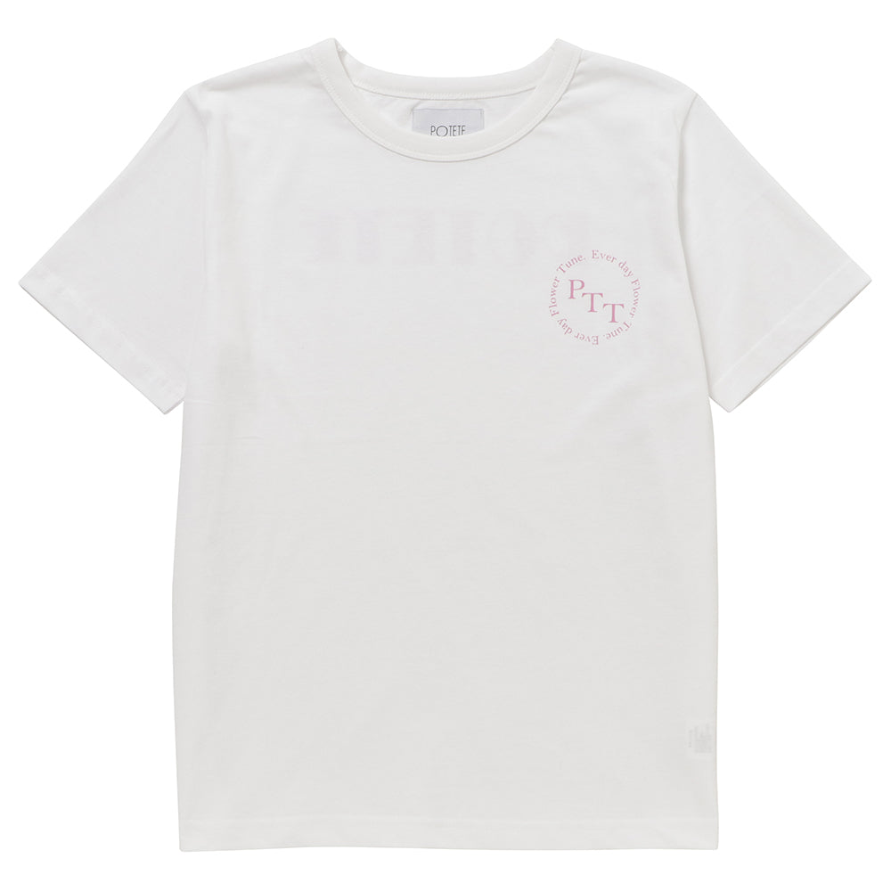 anniversary T-Shirt WHITE&pink purple