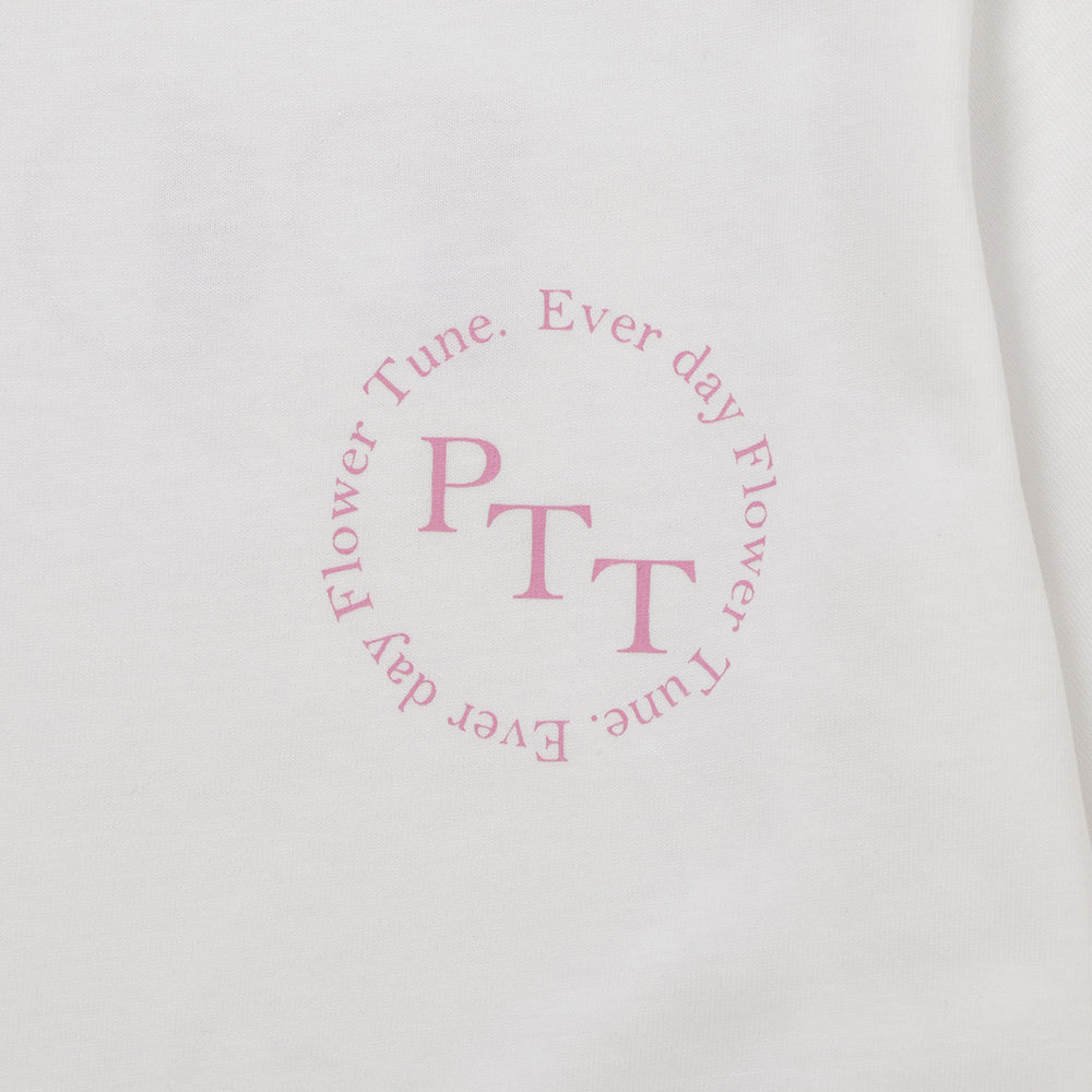 anniversary T-Shirt WHITE&pink purple