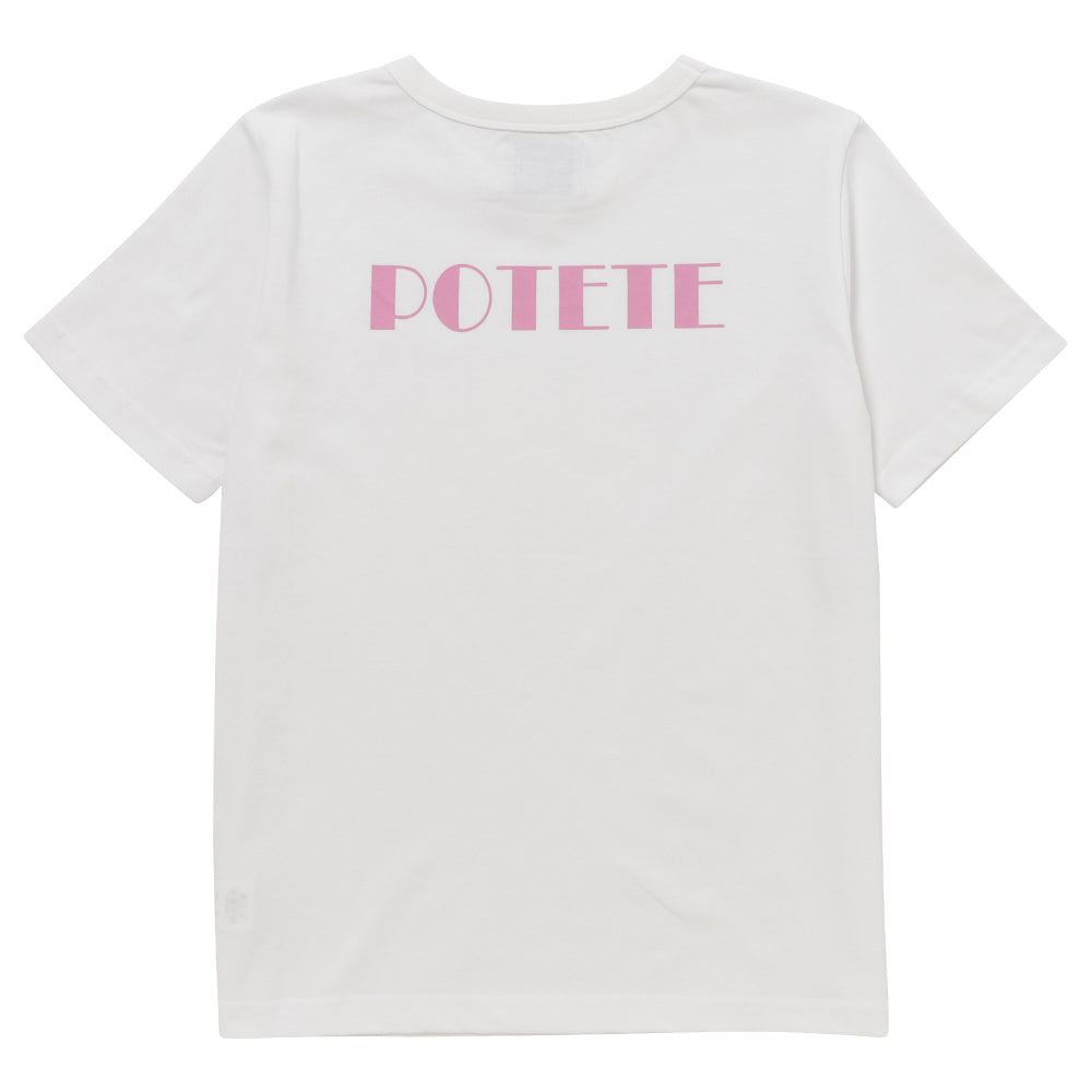 anniversary T-Shirt WHITE&pink purple