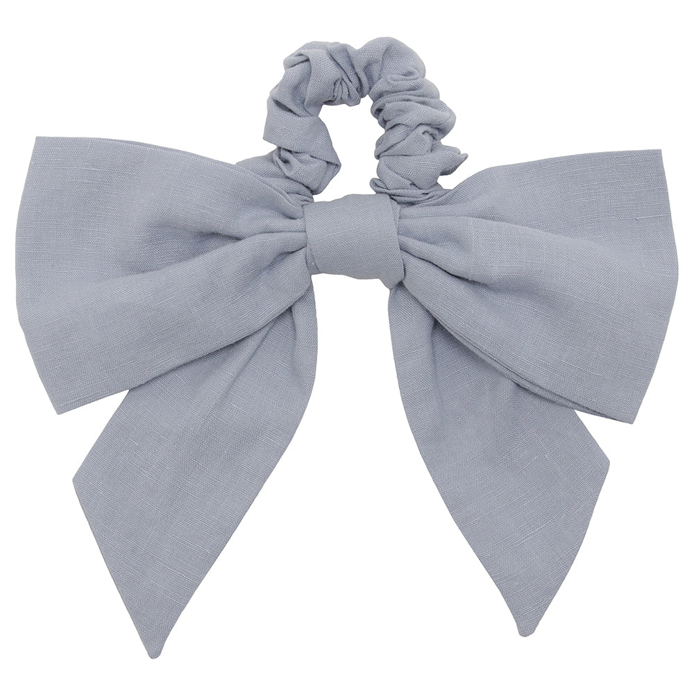 linen ribbon chouchou blue – POTETE