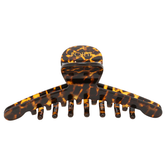big skinny hair clip bekko leopard