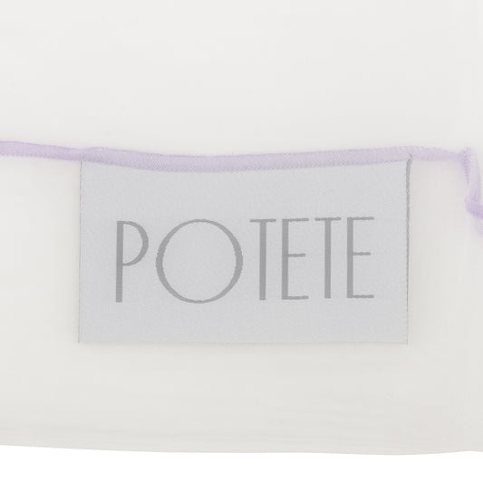 organdy shopping bag sheer white