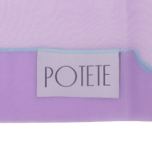 organdy shopping bag purple violet