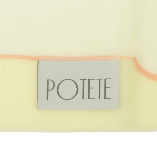 organdy shopping bag lemon yellow