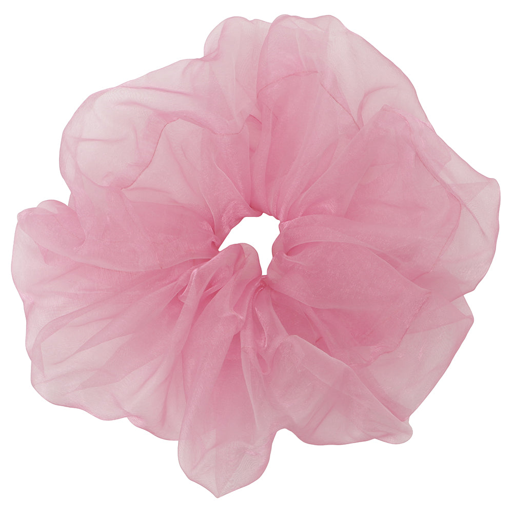 organdy big chouchou pearl fuchsia pink